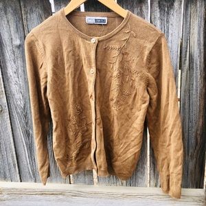 Brown Beaded Sweater - CM Shapes